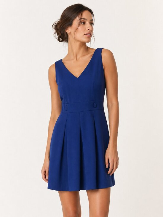 New York & Company Dresses & Skirts - New York & Company Blue Ruched mini Dress